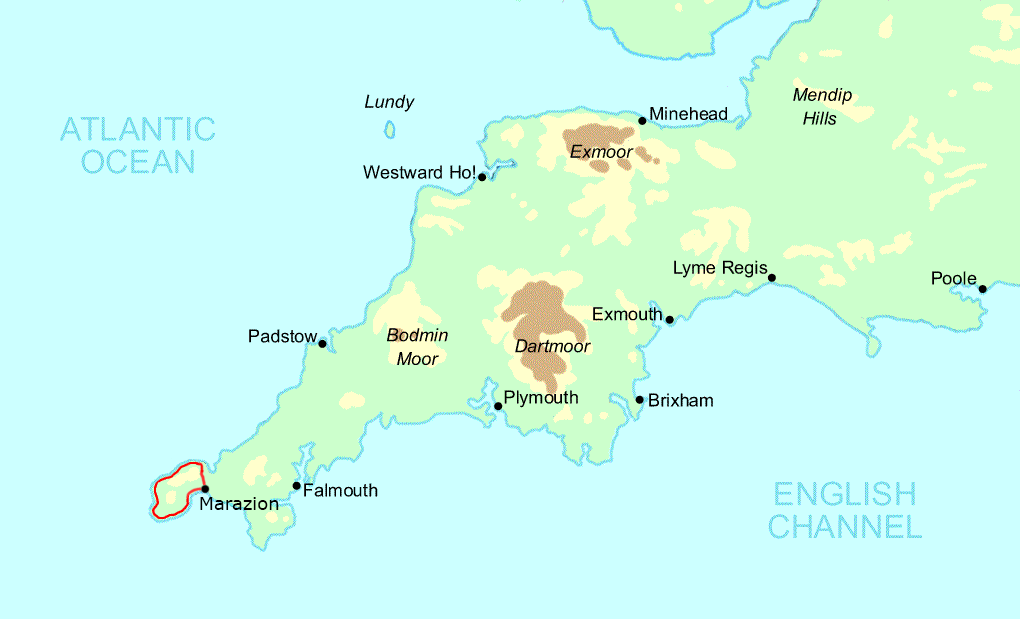 Land's End Round map